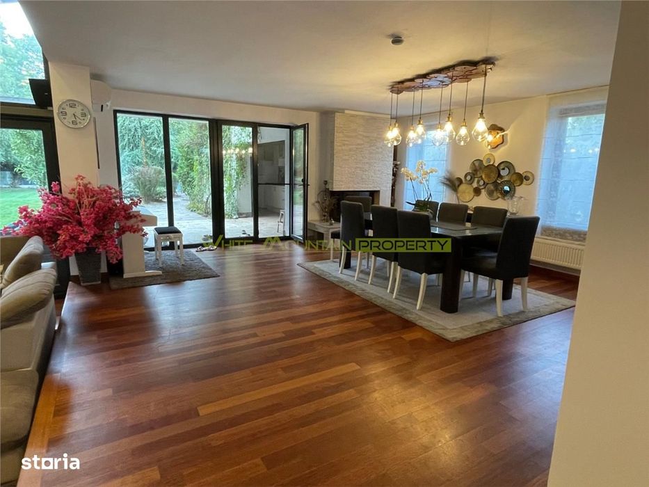 Corbeanca, vila pe colt, 9 camere, sauna