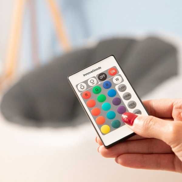 Fotoliu Gonflabil cu Lumina LED multicolora si Telecomanda 99x64x104cm