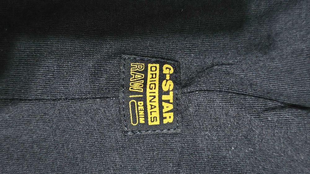 Лятна черна тениска G-Star – модерна и удобна - размер М