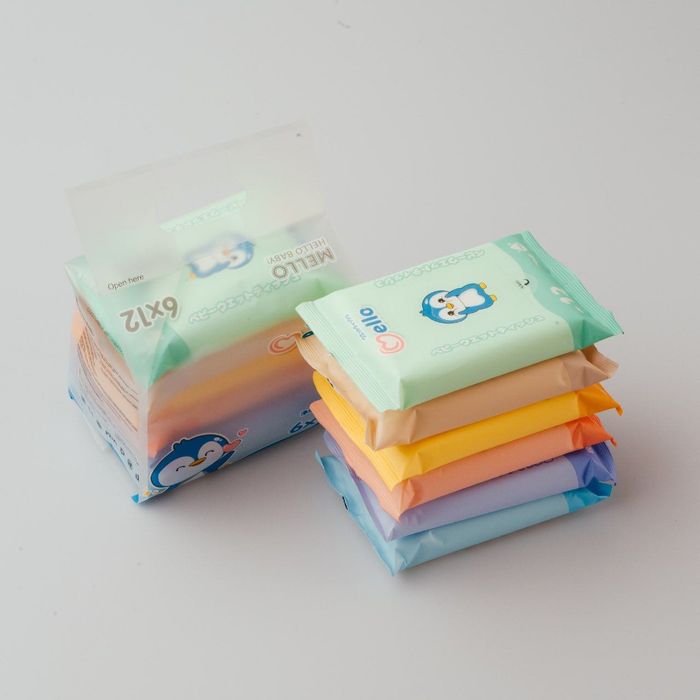 Детские влажные салфетки Mello