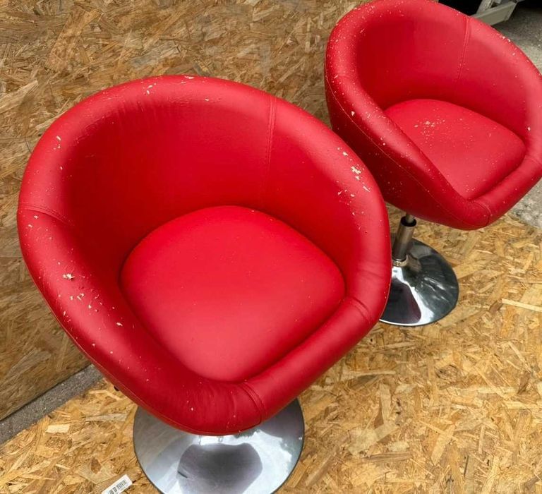 3 buc Scaun rotativ reglabil tip IKEA; Scaun cu picior central