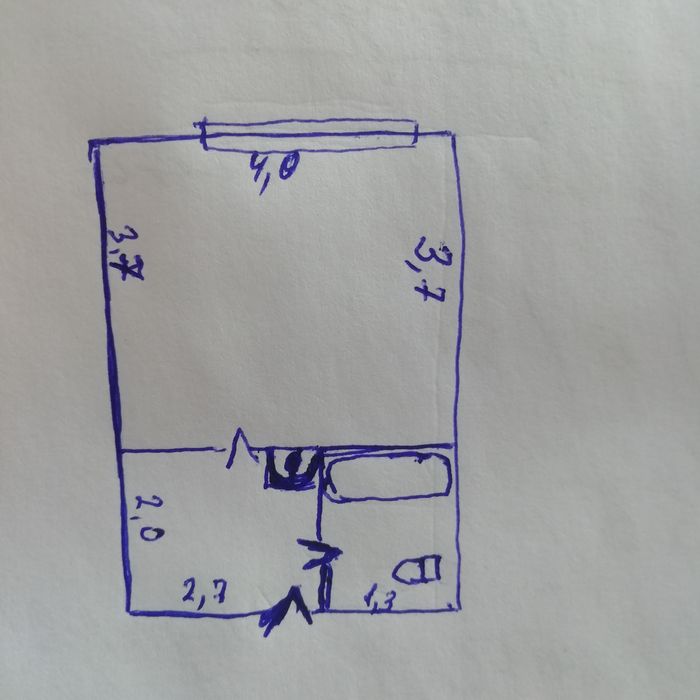 Ипотека нет. 1 комнатный общежития 19м2  с удобствами на Ташсельмаш