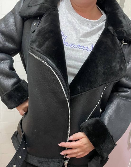 Дубленка теплая