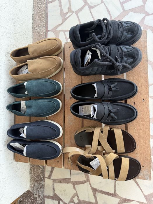 Loafers zara mango piele naturala