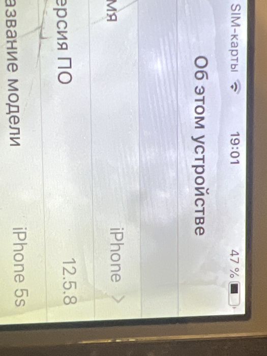 iPhone 5s в таком себе состоянии
