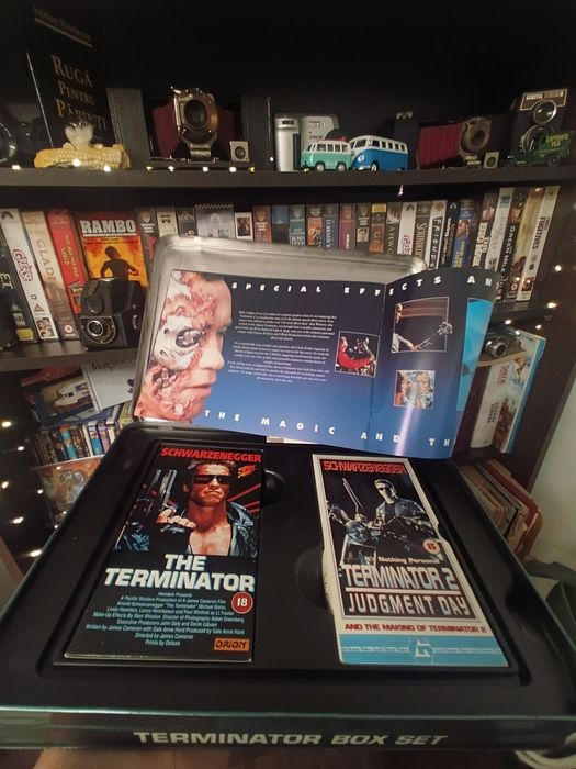 Pachet casete VHS TERMINATOR originale în cutie specială