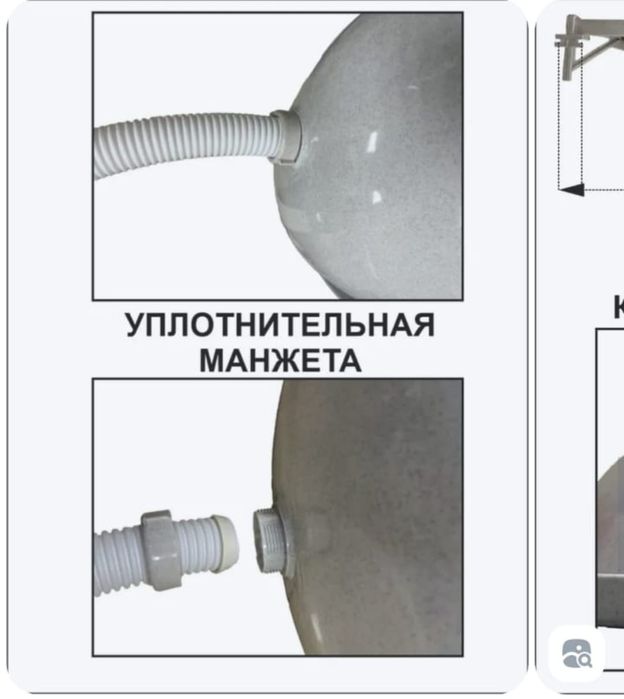 Пластиковая раковина для дачи
