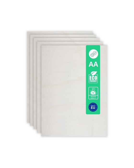 Шперплат топола 2 мм A3 – Сертифициран, двустранно шлайфан, за лазер