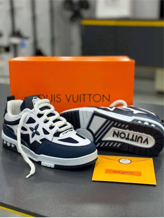Sneakers Louis Vuitton Skate Blue White Low- Reducere