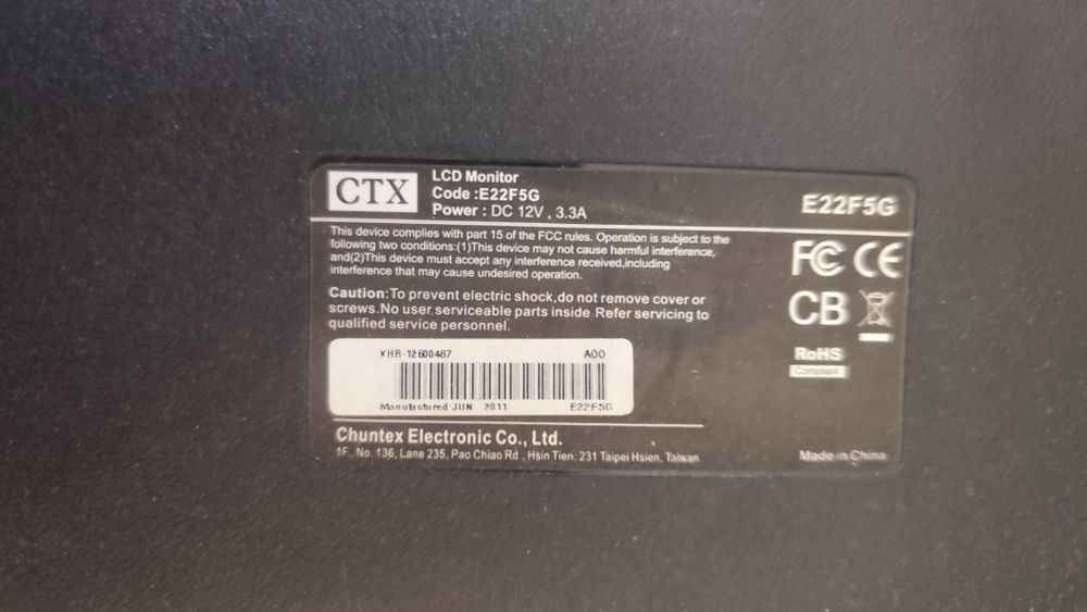 Мониторы CTX 21,5 дюйма full hd vga dvi