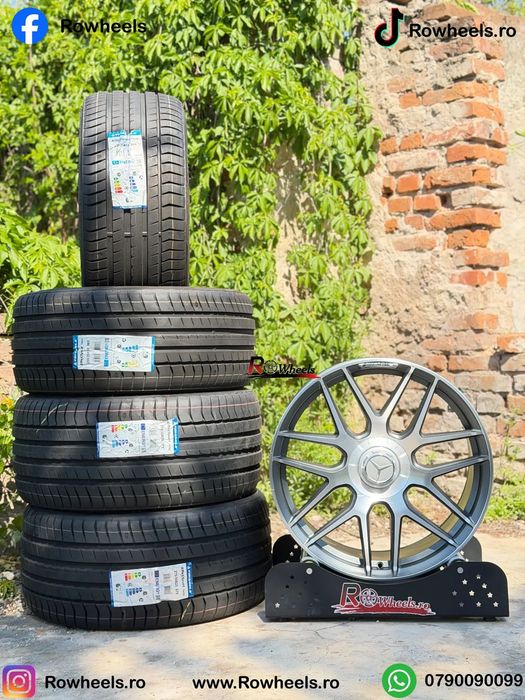 Jante Roti Mercedes 20 R20 W222 W221 W212 W204 W205 CLS W212 W213 GLE GLC W223 W214 Roti Mercedes Benz R20 cu anvelope vara/iarna inclus