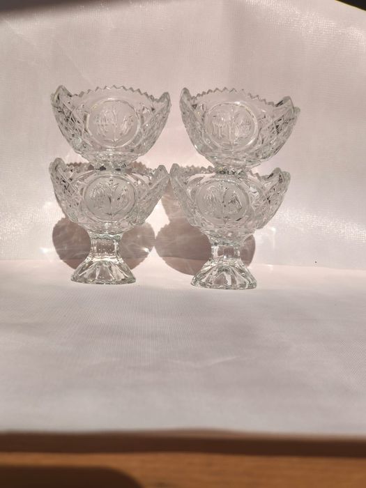 Хрустальные конфетницы б/у, 4шт