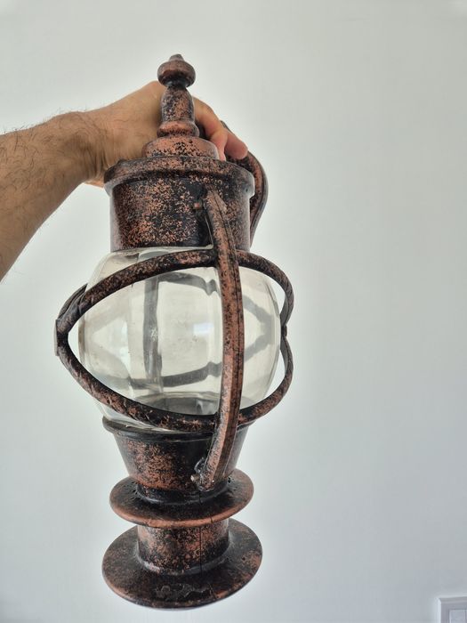 Лампа , аплик за втншно приложение или за баня, влафозащитен. Ретро