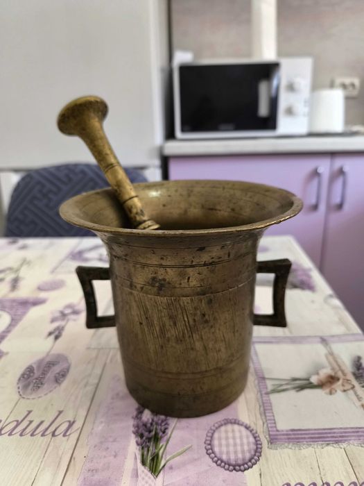 Голям  ХАВАН от месинг -бронз