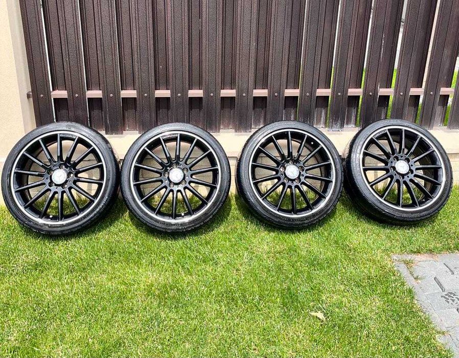 Roti: jante + anvelope + senzori originale Mercedes AMG 18" 7.5Jx18H2