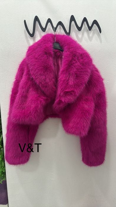 Дамско пухено палто