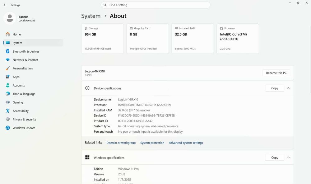 Lenovo Legion Pro 5 16IRX10