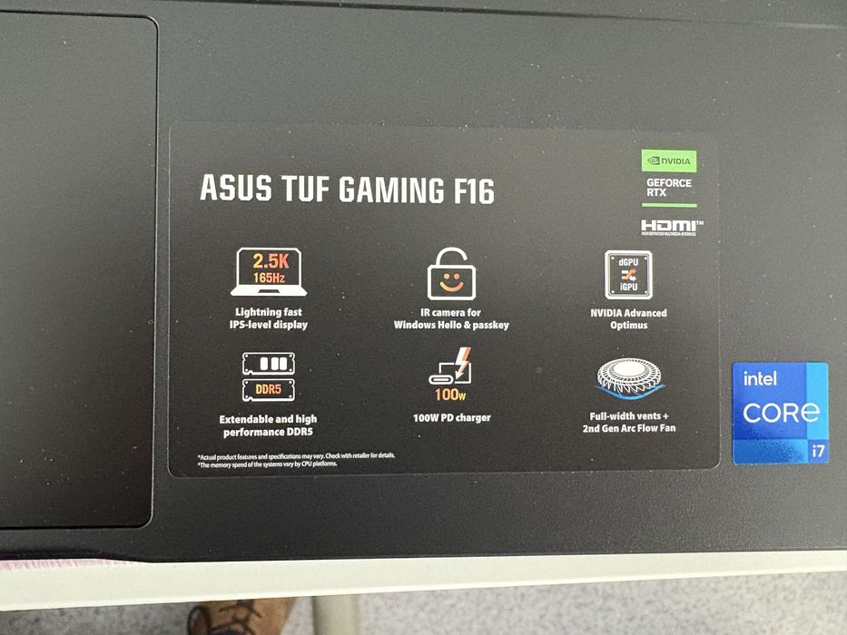 Ноутбук ASUS TUF F16 RTX5070