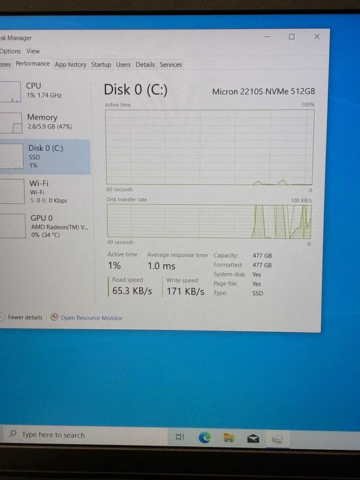 Hope Amanet P10/DELL AMD RYZEN 5 3450U 8GB RAM 512GB SSD