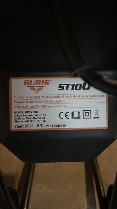 Tocatoare de crengi ruris