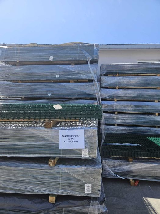 PLasa/ panou bordurat /TEAVA/ STALP 3.5-4.9MM/Zincat /Verde/Gri