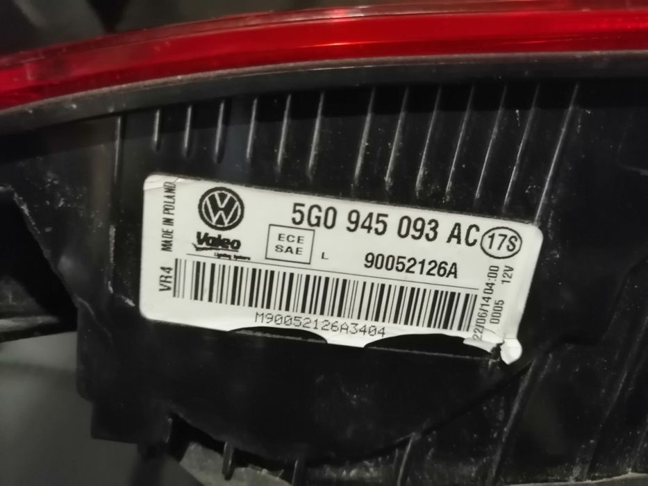 Заден стоп за VW Голф 7