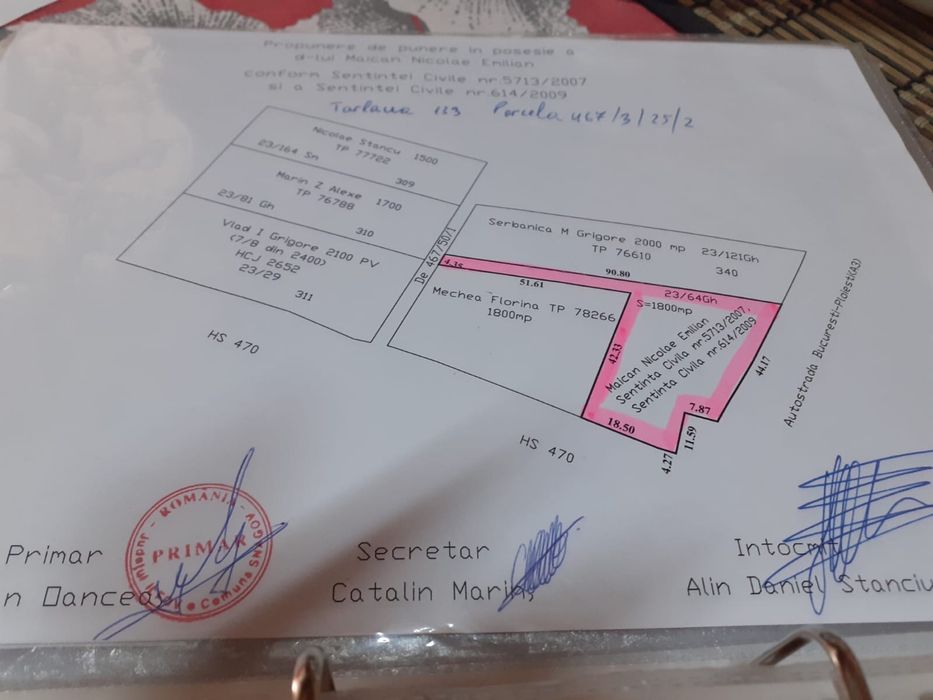 Teren extravilan snagov A3 1800 mp