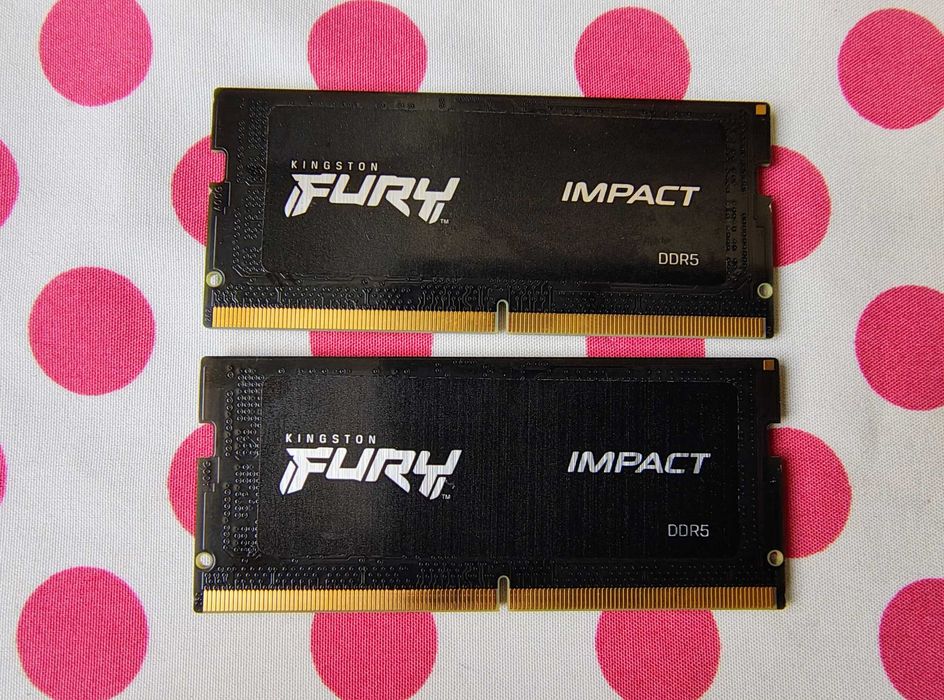 Memorie Ram HyperX Impact 32GB (2 x 16 GB) 4800Mhz DDR5 Laptop.