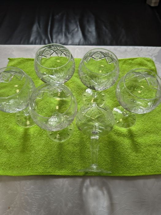 Кристален сервиз за коняк ,, Ропотамо,,на Китка, 6бр., 130лева