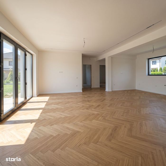 Casa individuala pe parter, 4 camere, teren 650mp