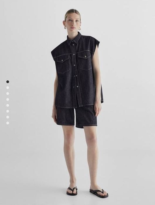 Джинсовая рубашка Massimo dutti