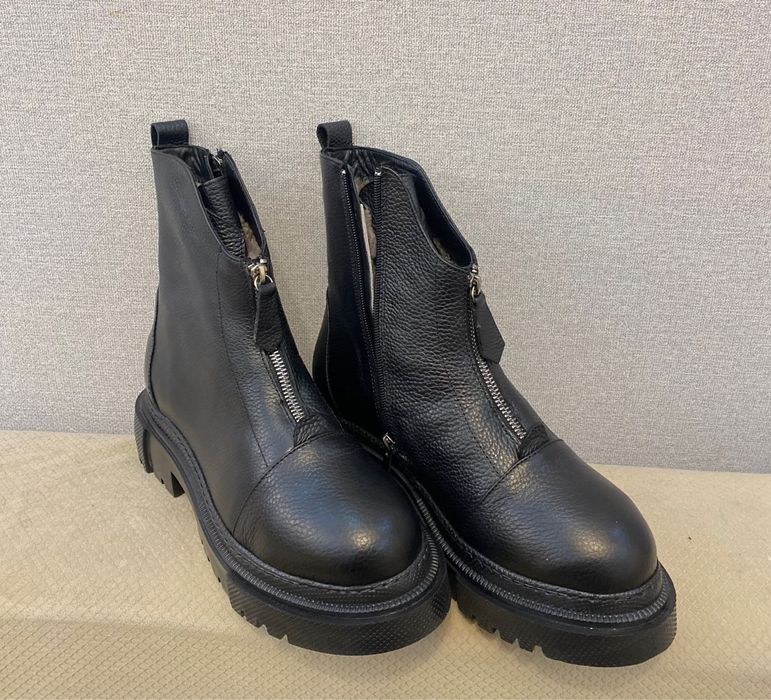 Зимние ботинки, полностью натуральные