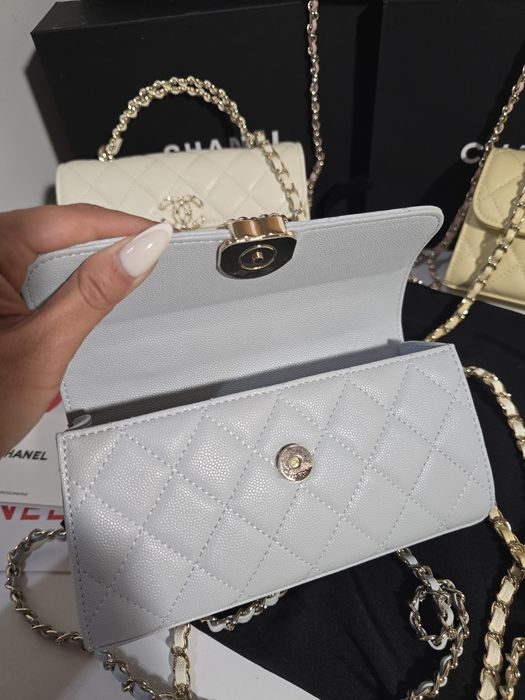 Налична чанта Chanel Kelly 25S синя