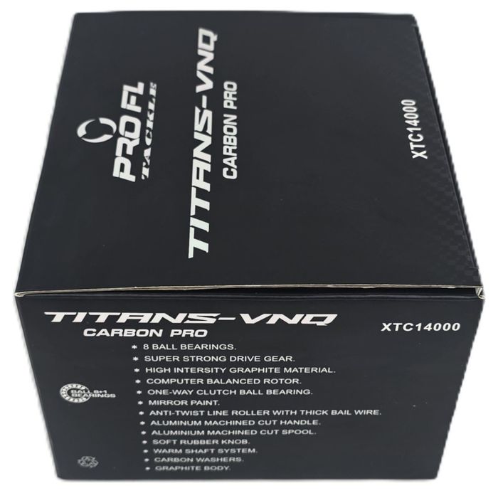 SET 2 Mulinete  PRO FL Titans-VNQ CARBON XTC 14000 NEw 2026