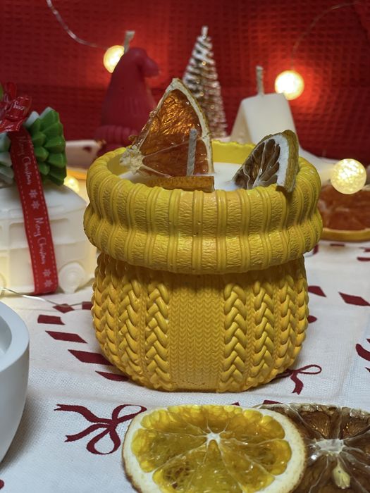 Коледни свещи от соев восък