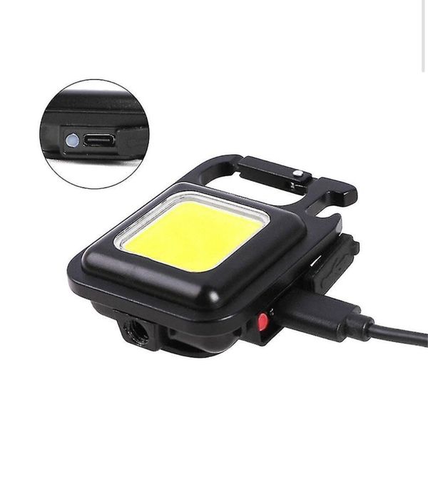 Mini lanterna puternica led tip breloc prindere magnetica