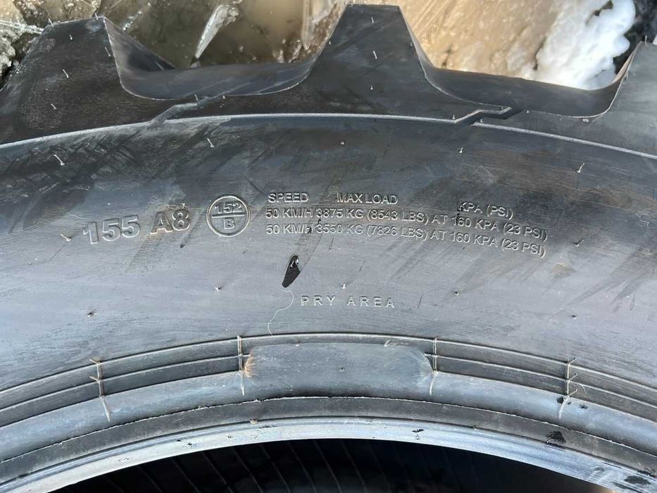Cauciucuri radiale 580/70 R38 pentru tractor spate CASE cu garantie