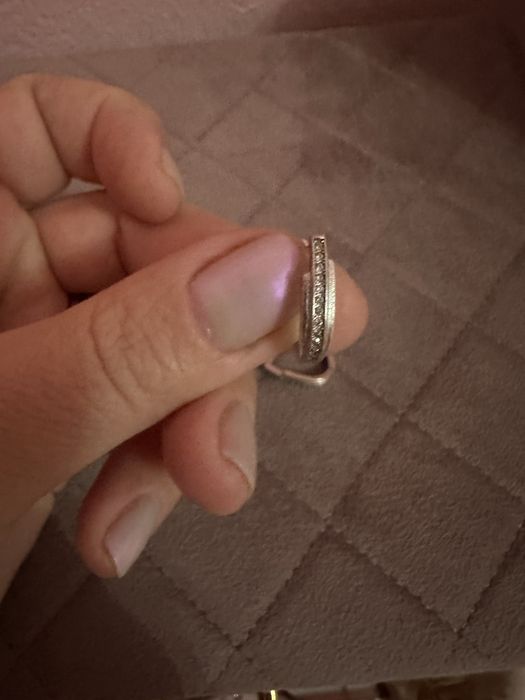 Cercei din argint,stantati