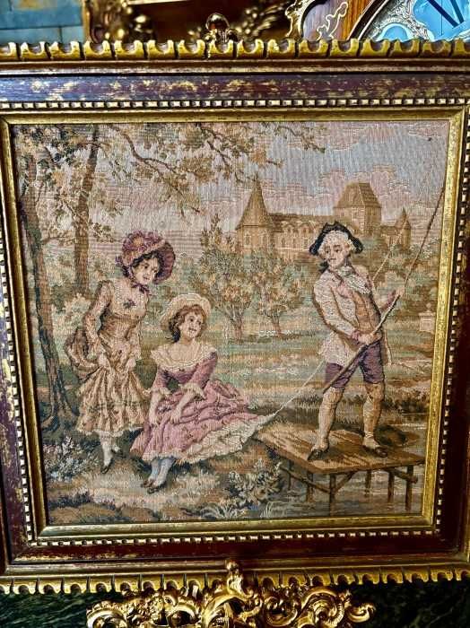 Rafinat set-tablouri in stil victorian-tapiserii-scene galante-rame baroc-Anglia