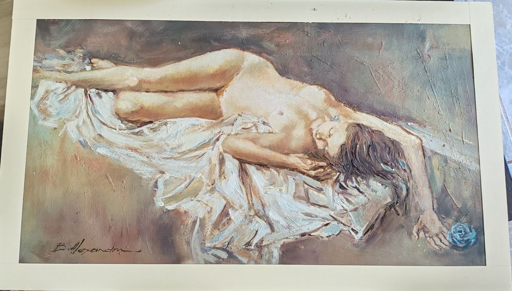 Pictură nud feminin – ulei pe pânză, dimensiune mai mică