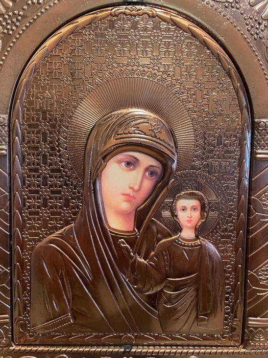 icoana veche deosebita icoana maica domnului dim 24x27 icoana veche