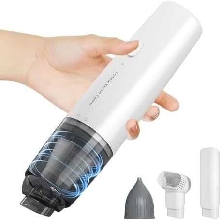 Нова Мини прахосмукачка за автомобил дом, мощно засмукване, без кабели