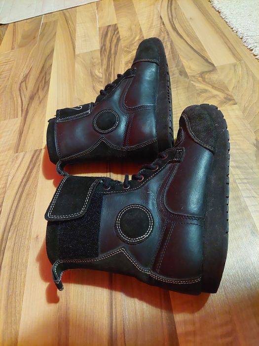 Ghete moto Polo,piele și piele intoarsa,mărime 41