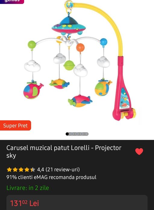 Carusel muzical patut Lorelli