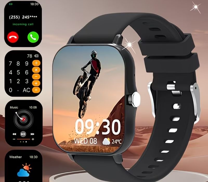 Ceas Fitness Smart – Apel direct de la încheietură | Multifuncțional | Disponibil în mai multe culori
