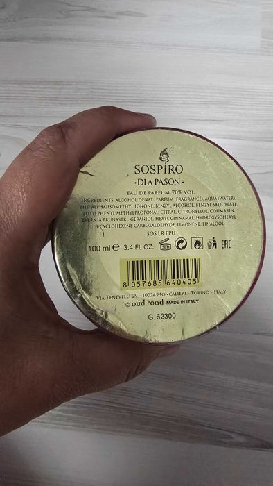 Parfum unisex Sospiro Diapason Eau de Parfum de 100 ml.