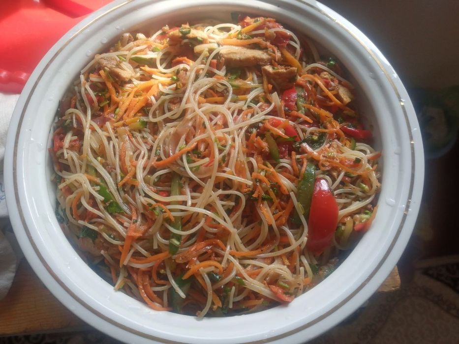 Вкусные салаты на заказ в большом количестве. Катта микдорда салатлар