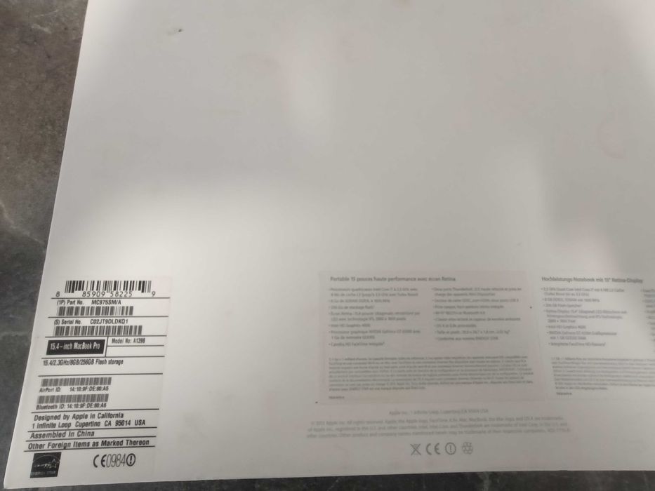 Vand Laptop MacBook Pro Retina 15.4" Mid 2012 la CUTIE