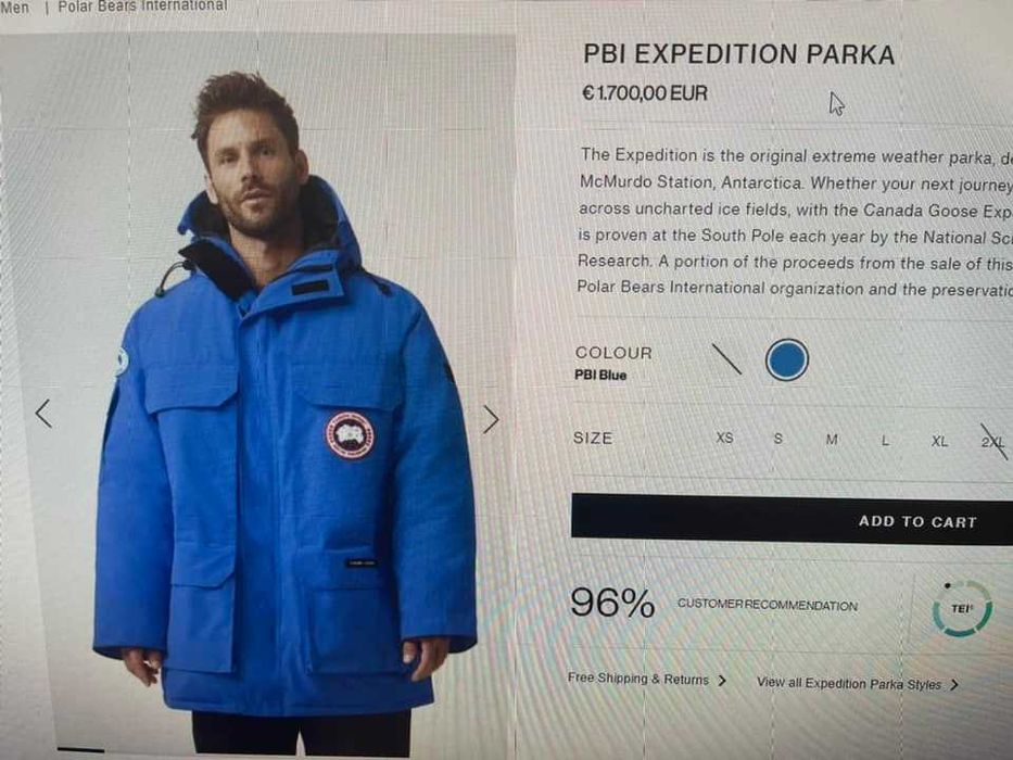 Оригинална Canada Goose Expedition Parka PBI Ambasador