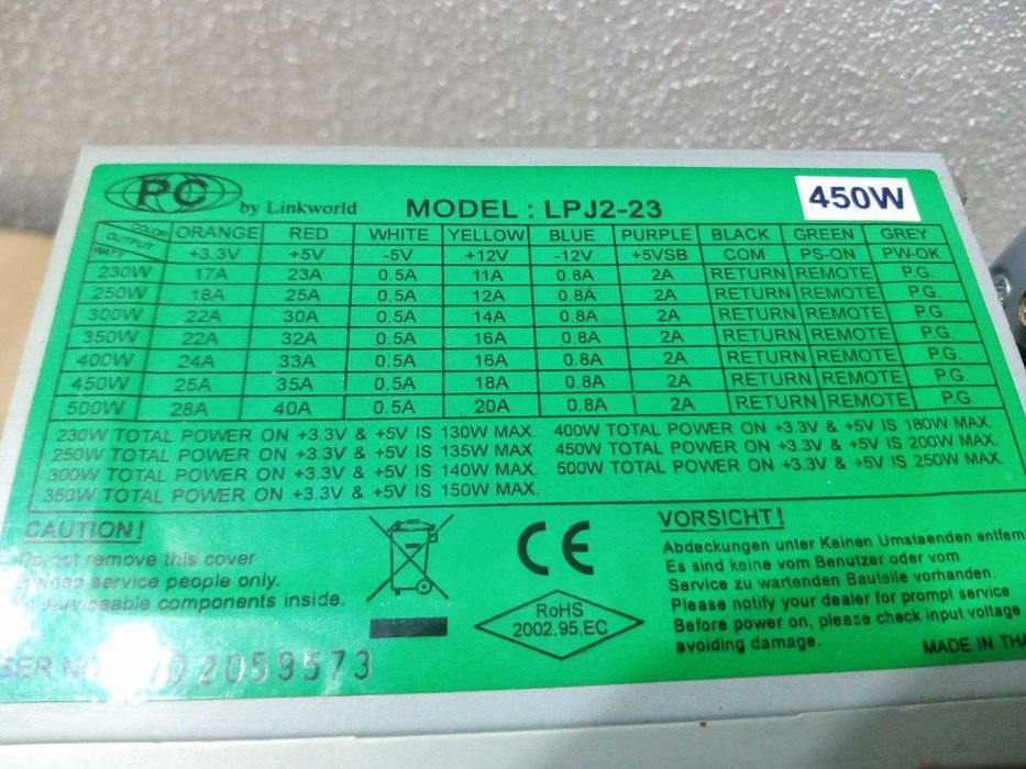 Vand 2 surse PC 550 W si 450W